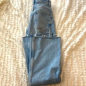 Zara Blue wide leg jeans